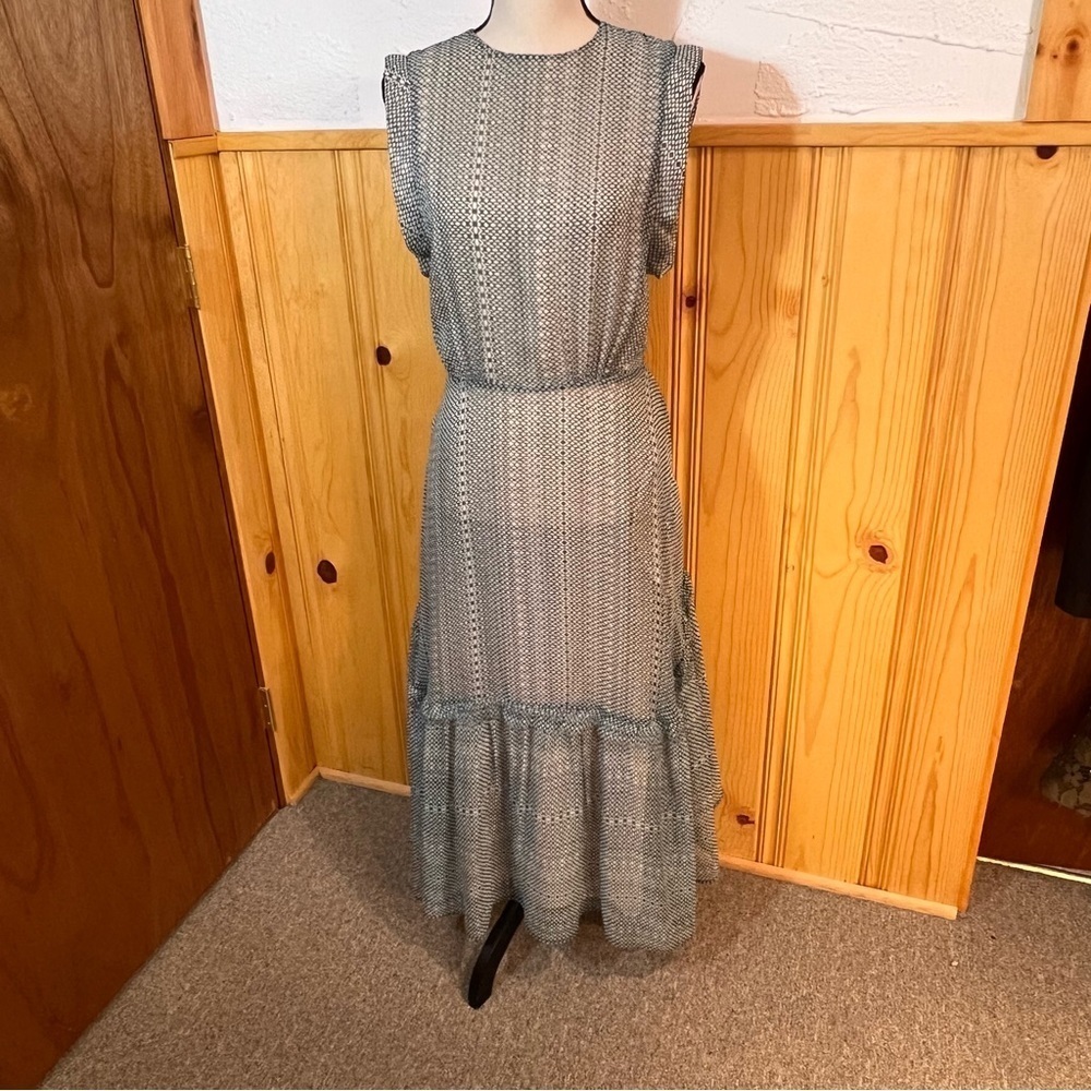 Heidi Merrick San Simeon Chiffon Maxi Dress Sz-S - Picture 12 of 12